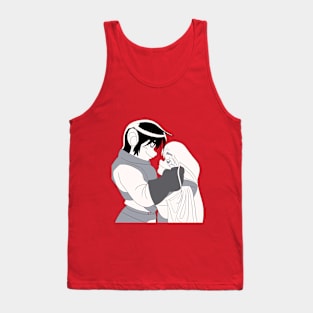 parn and deedlit embracing black and white version Tank Top